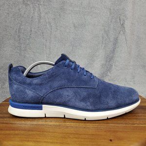 Cole Haan Blue Suede Oxfords